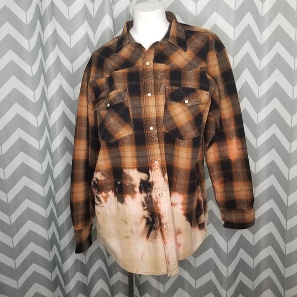 Work n' Sport Other - WORK N' SPORT acid wash plaid flannel